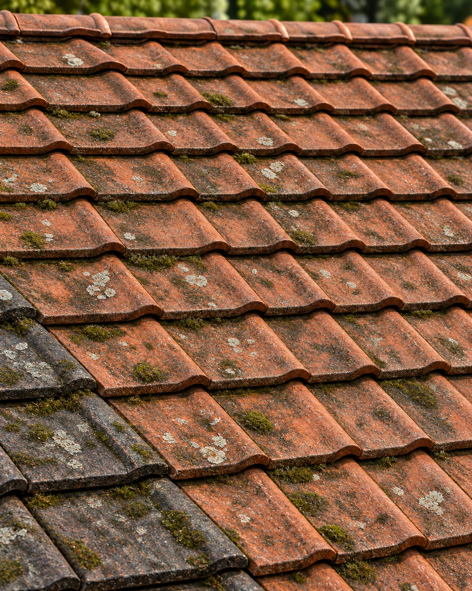 Roof cleaning: digitally simulated build-up